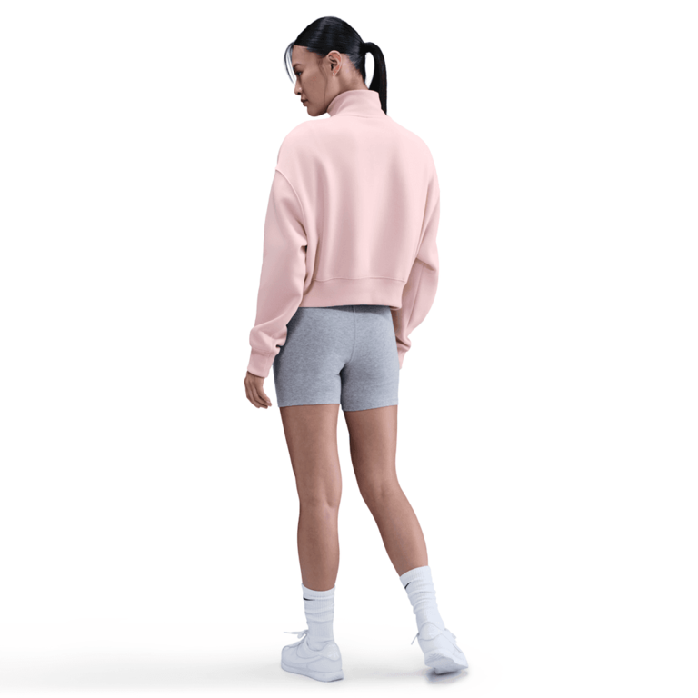 Nike Wmns Nike Sportswear Phoenix Fleece 1/4 Zip Cropped Sweatshirt
