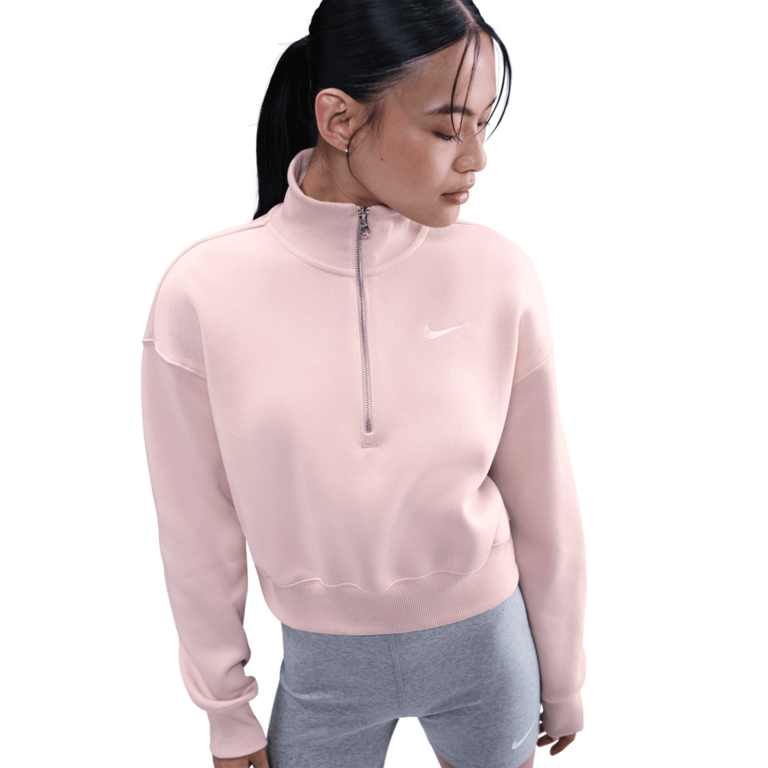 Nike Wmns Nike Sportswear Phoenix Fleece 1/4 Zip Cropped Sweatshirt