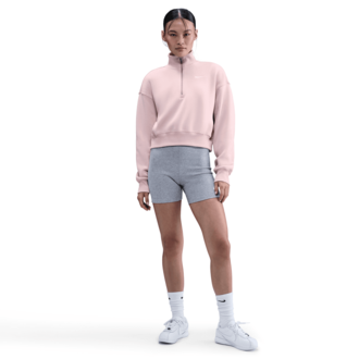Nike Wmns Nike Sportswear Phoenix Fleece 1/4 Zip Cropped Sweatshirt