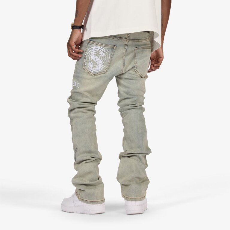 Sugarhill Sugarhill Burn It Rhinestone Stacked Jeans