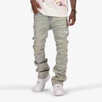 Sugarhill Sugarhill Burn It Rhinestone Stacked Jeans