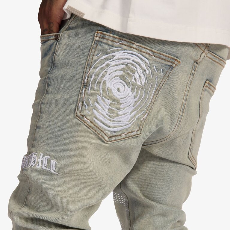 Sugarhill Sugarhill Burn It Rhinestone Stacked Jeans