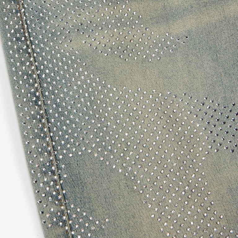 Sugarhill Sugarhill Burn It Rhinestone Stacked Jeans