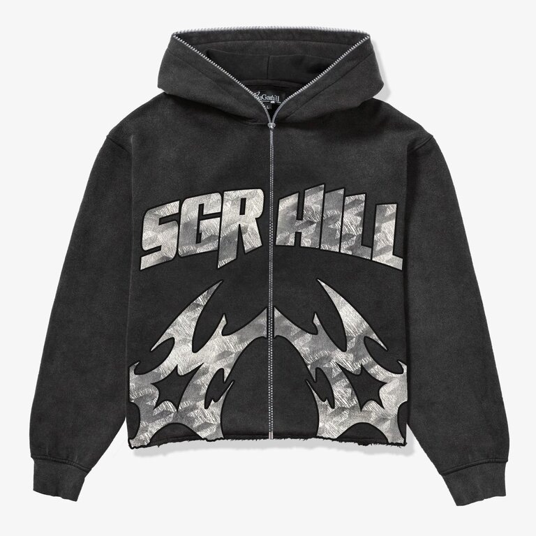 Sugarhill Sugarhill Katana Raw Hem Zip Hoodie