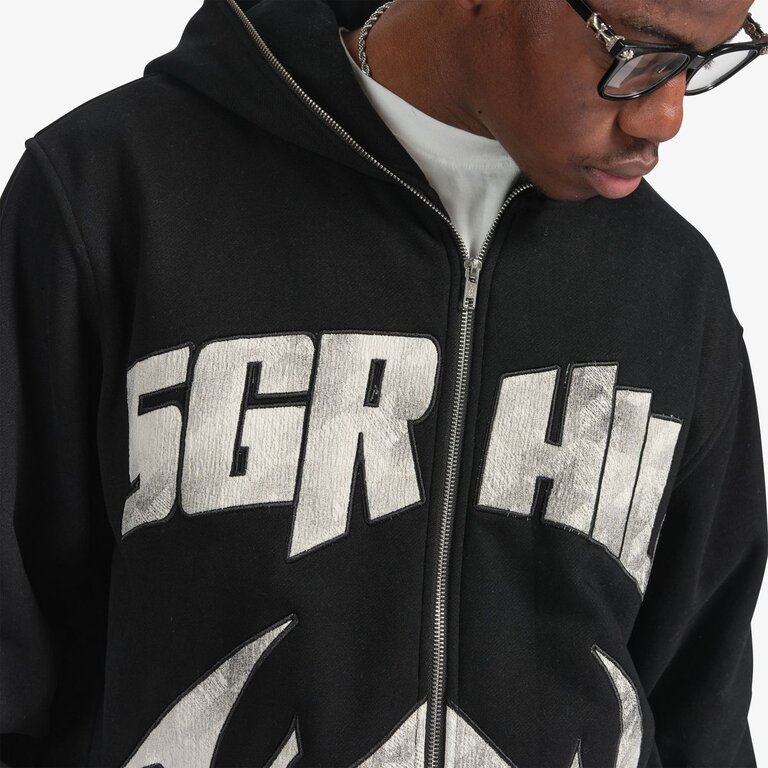 Sugarhill Sugarhill Katana Raw Hem Zip Hoodie