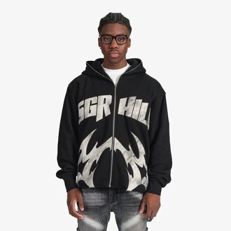 Sugarhill Sugarhill Katana Raw Hem Zip Hoodie