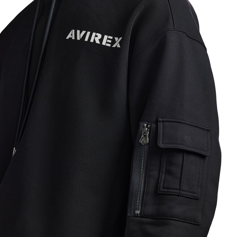 Avirex Avirex Stacked Logo Hoodie