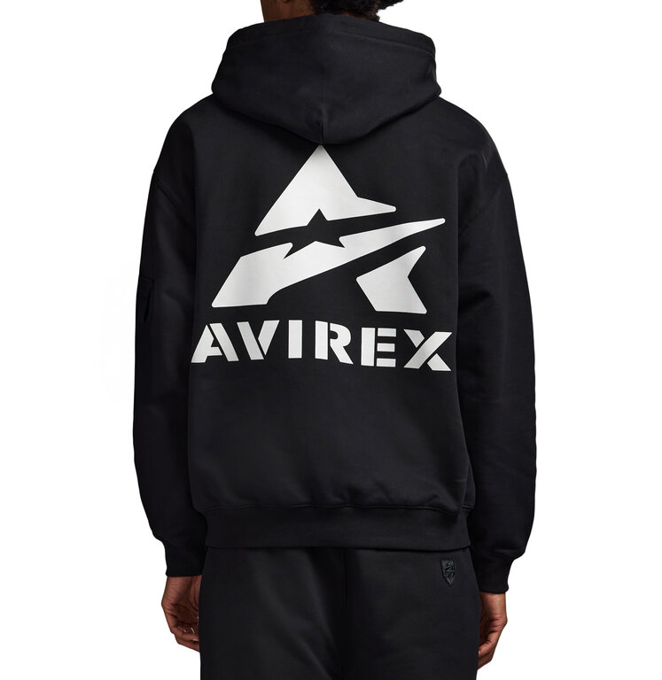 Avirex Avirex Stacked Logo Hoodie