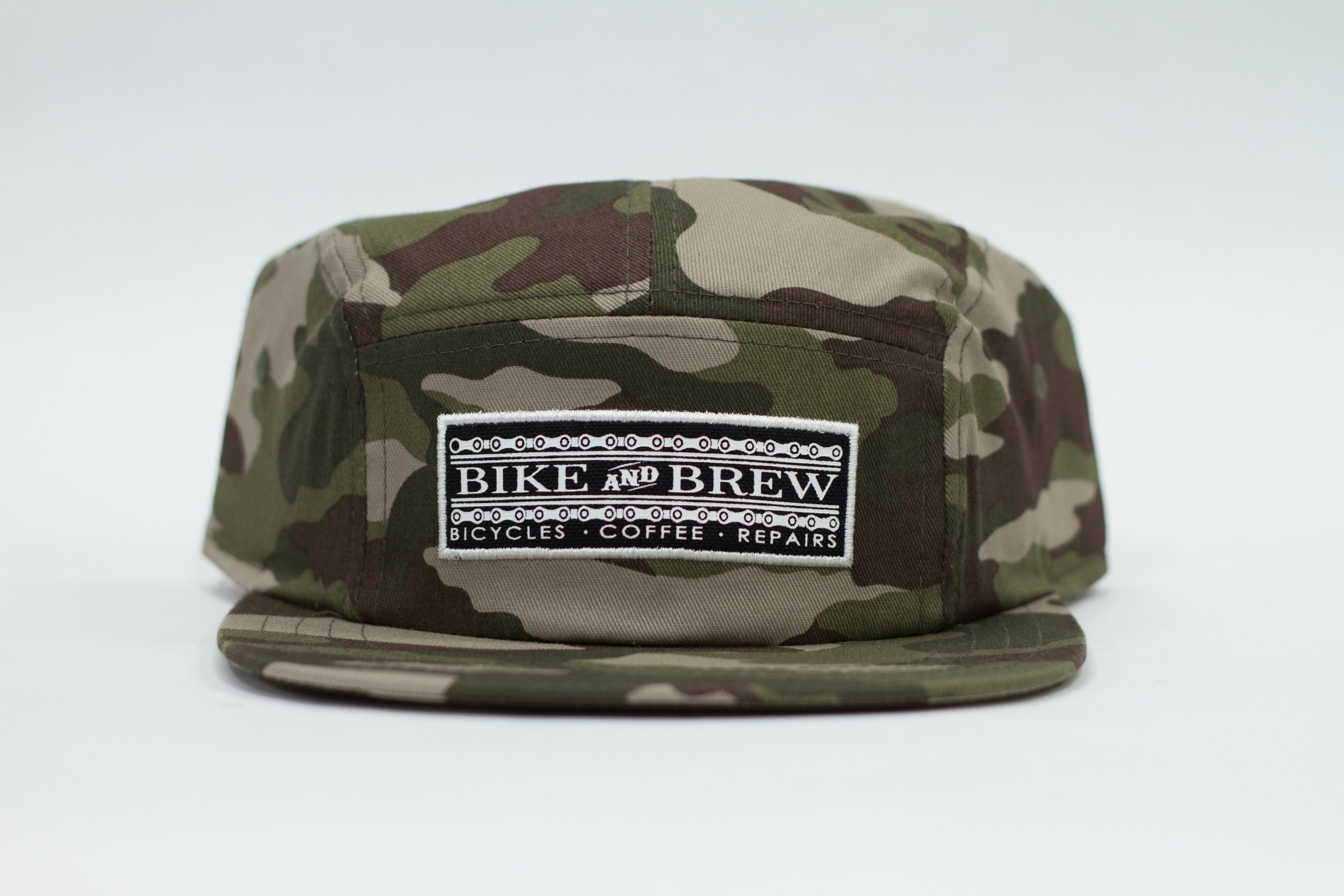 Bike and Brew Authentics 5 panel hat Bike and Brew