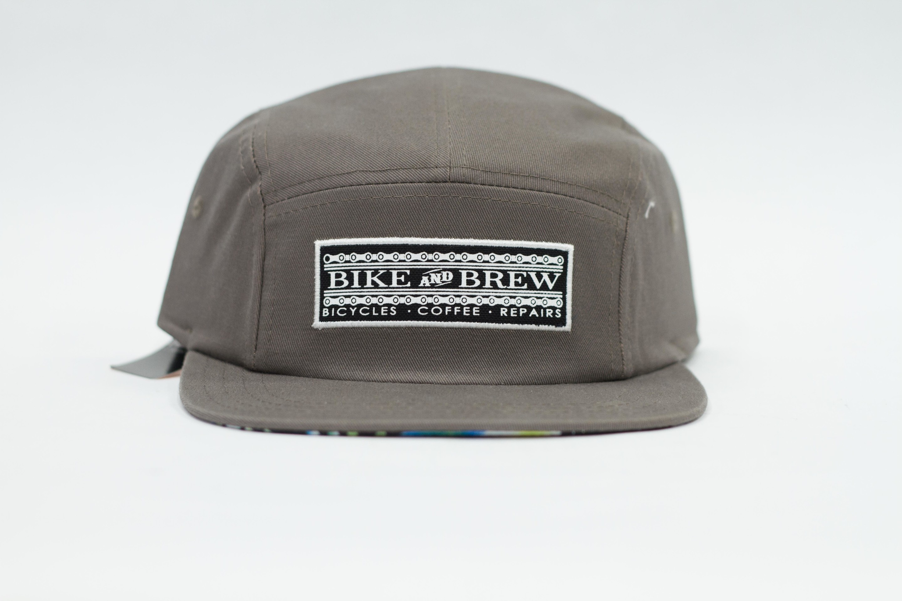 Bike and Brew Authentics 5 panel hat Bike and Brew