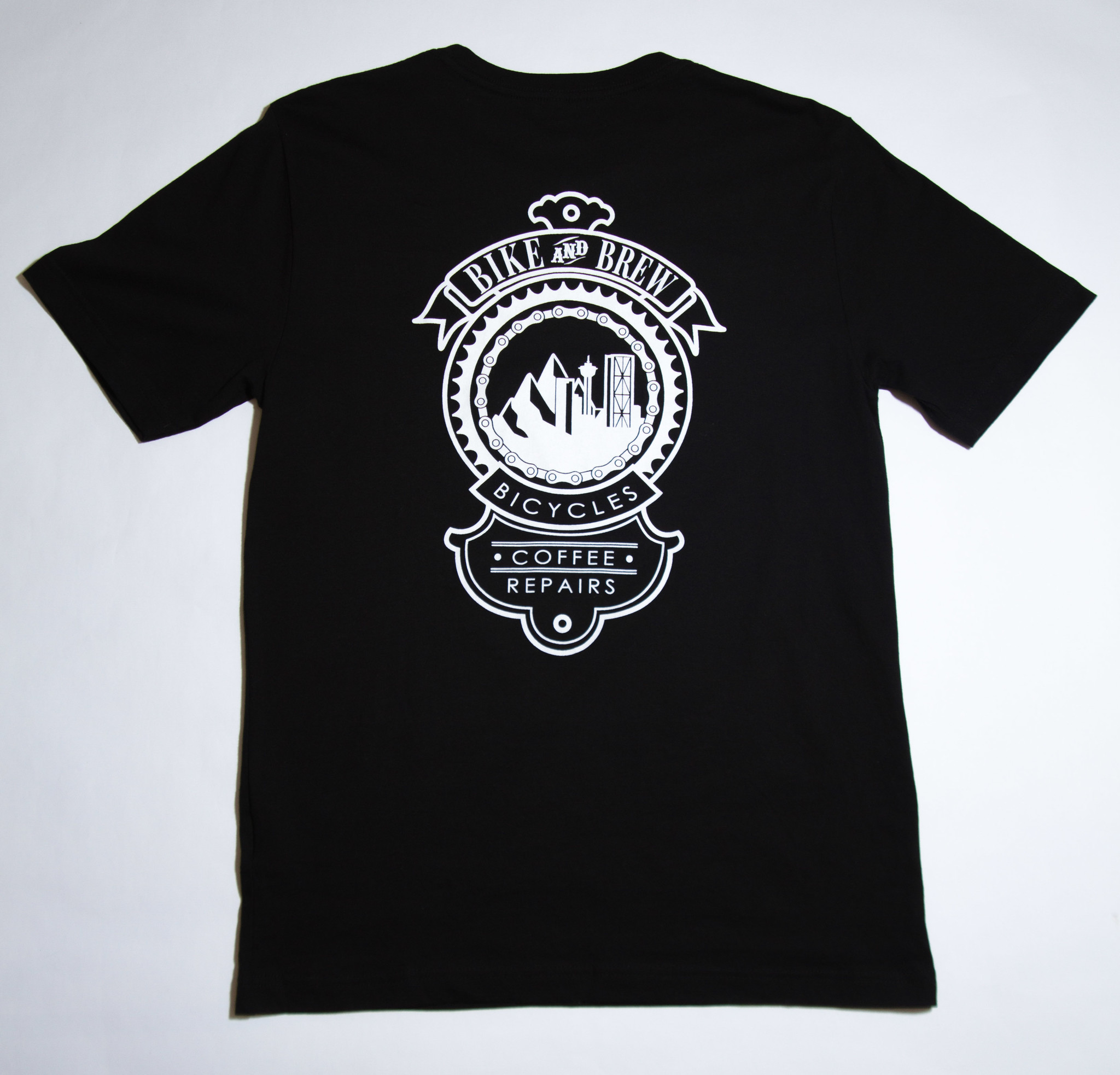 BIKE AND BREW Badge T Shirt