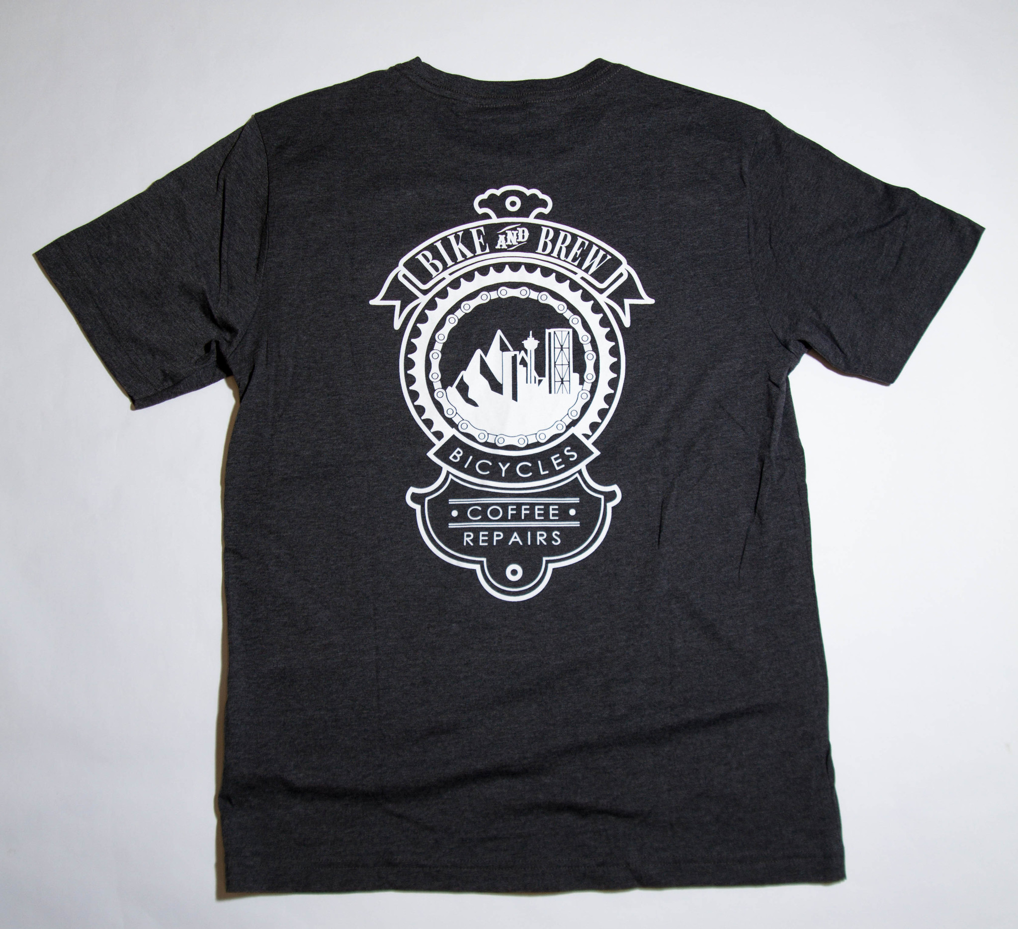 BIKE AND BREW Badge T Shirt