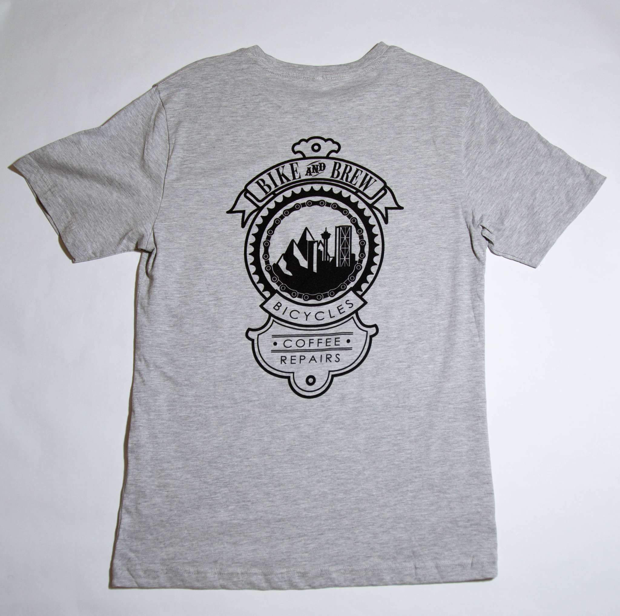 BIKE AND BREW Badge T Shirt