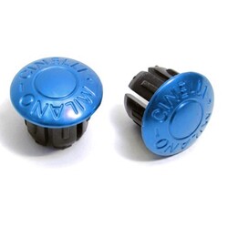 CINELLI Metal Bar End Caps - Milano Blue