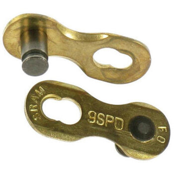 SRAM 9sp chain connector, Gold, single