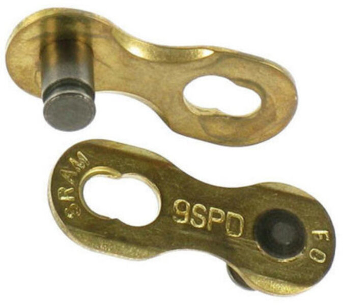 SRAM 9sp chain connector, Gold, single