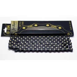 IZUMI 1/2x1/8 Standard Black/Black 116 Link Chain