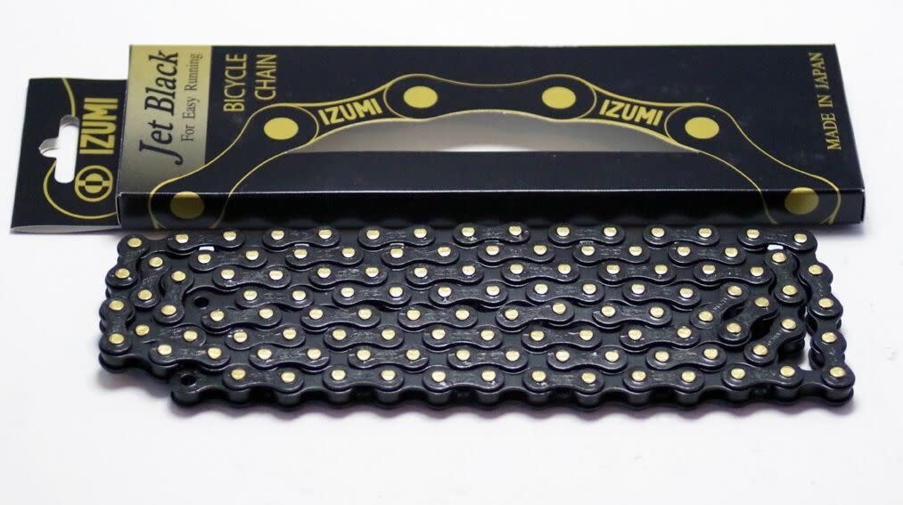 IZUMI 1/2x1/8 Standard Black/Black 116 Link Chain