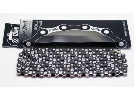 IZUMI 1/2x1/8 STD, Black&Silver 116L Chain