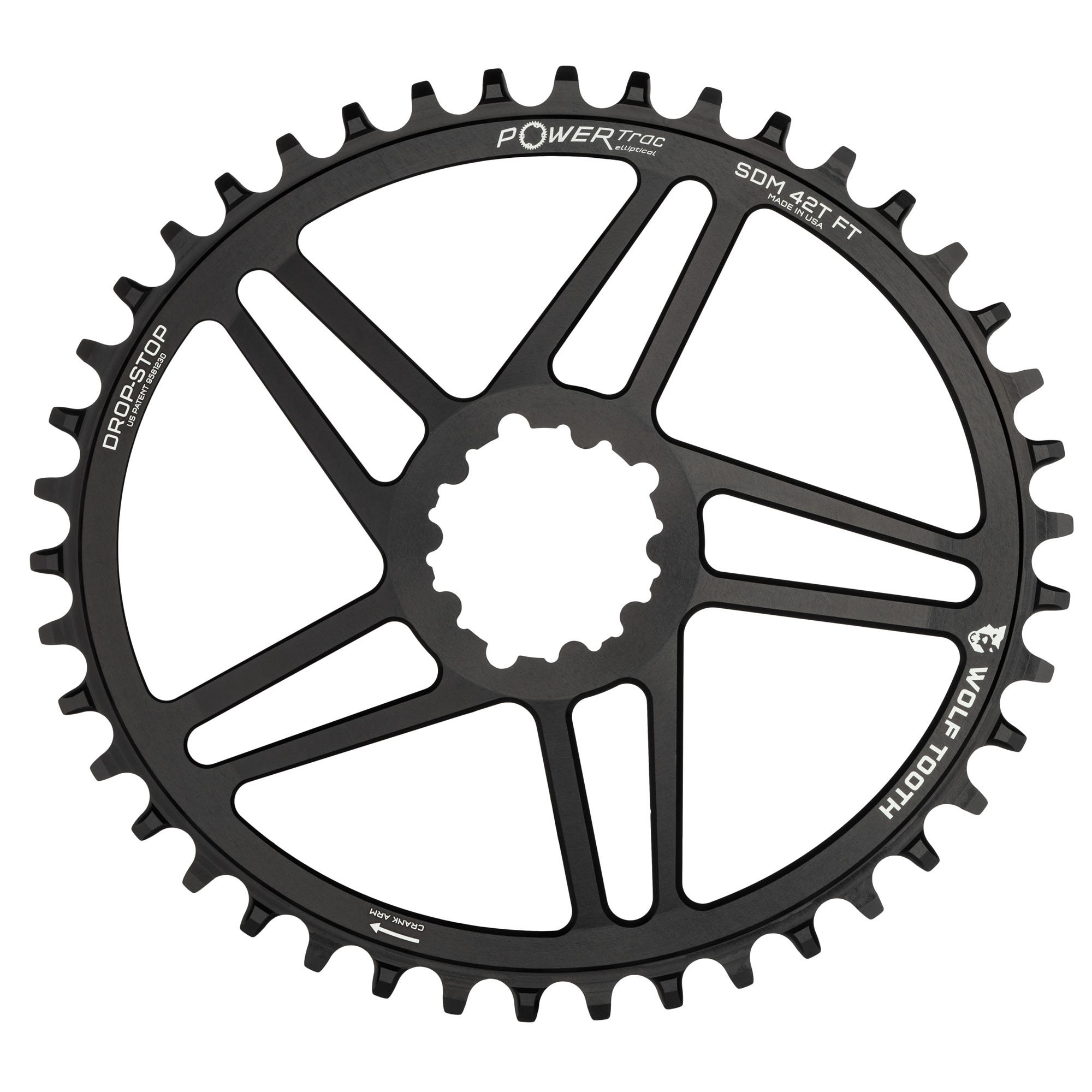 WOLF TOOTH Components Sram 3-Bolt Elliptical Chainring