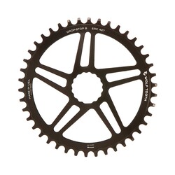 WOLFTOOTH COMPONENTS CINCH Direct Mount Chainring, Drop-Stop, 10/11/12-Speed Eagle and Flattop Compatible, Black,
