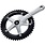 MICHE Primato Advanced Cranks w/o BB 165mm 48T, Silver