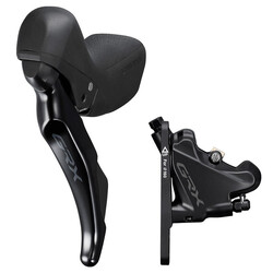 SHIMANO ST-RX400-L GRX Front Left Shifter 2 Speed and Front Flat Mount Brake Caliper Assembly