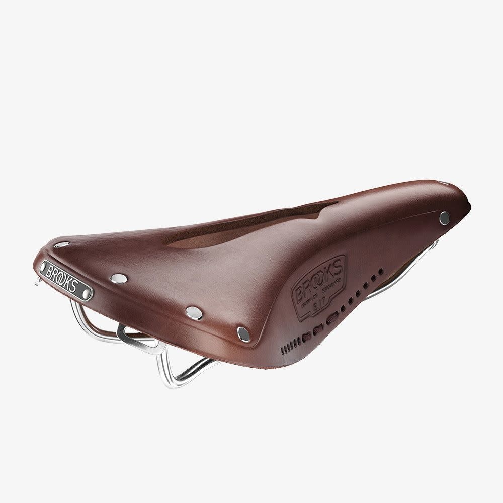 BROOKS B17 Carved Saddle - Antique Brown