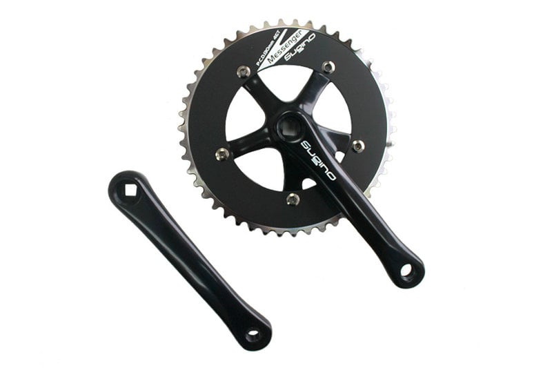 Sugino Crankset RD2 Messenger 165mm 46T Black, Sqaure Taper