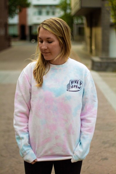 Bike and Brew Cotton Candy Crewneck