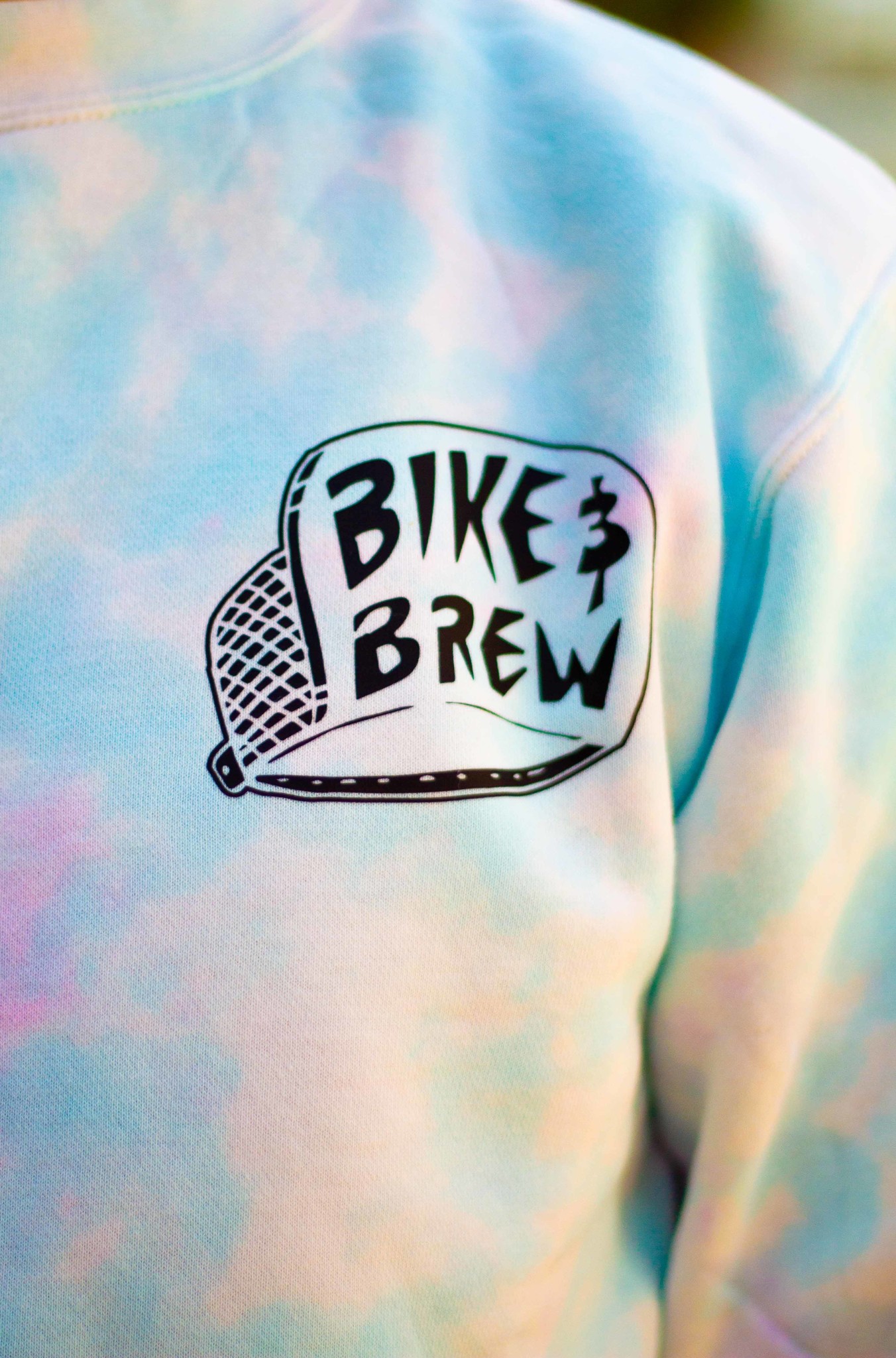 BIKE AND BREW Cotton Candy Crewneck