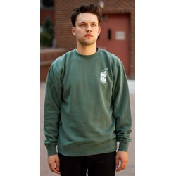 BIKE AND BREW Green 'Can' Crewneck