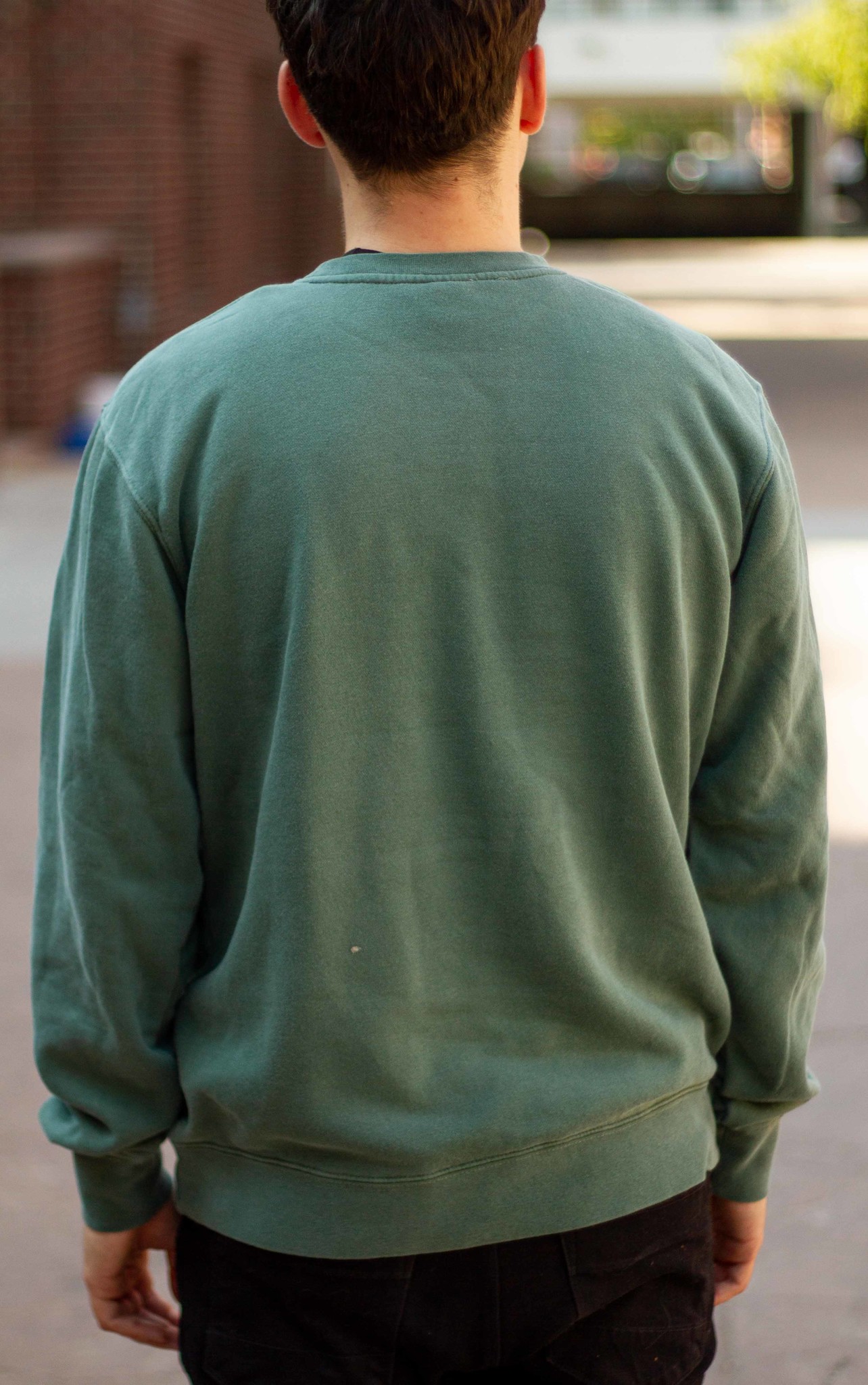 BIKE AND BREW Green 'Can' Crewneck