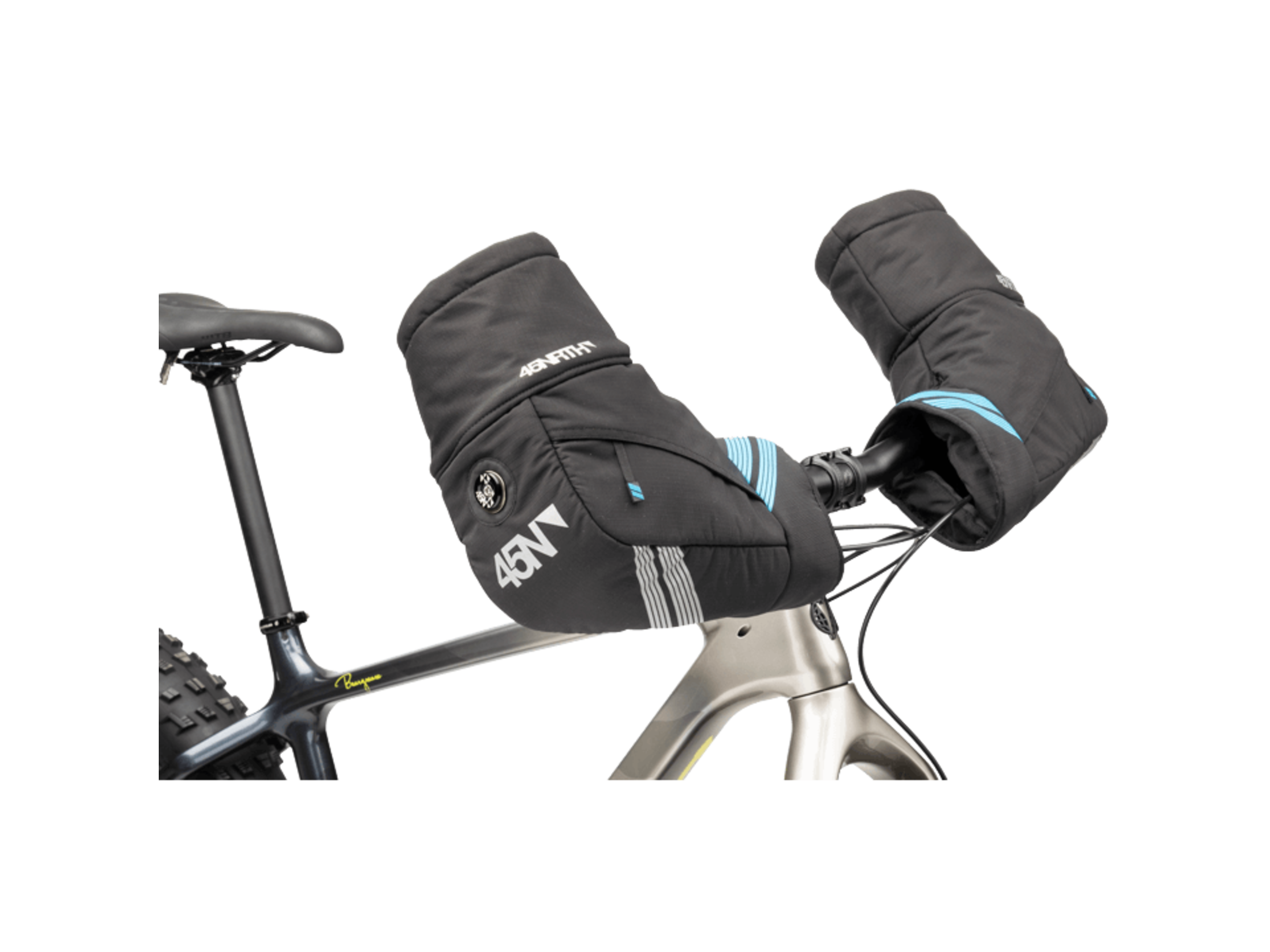 Winter Fahrradzubehör Wobs Bike Pogies Lenkerhandschuhe - Universal Fahrradhandschuhe In Luxe Anthrazit Universal Lenkerhandschuhe