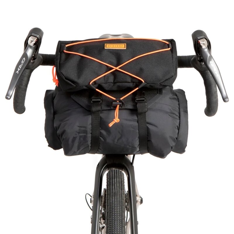 Restrap Bar Bag 17L Black/Orange - Bike and Brew