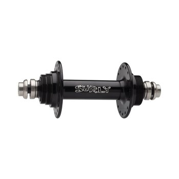 SURLY Ultra New Rear Hub - Threaded x 130mm, Rim Brake, Fixed/Free, Black, 32H