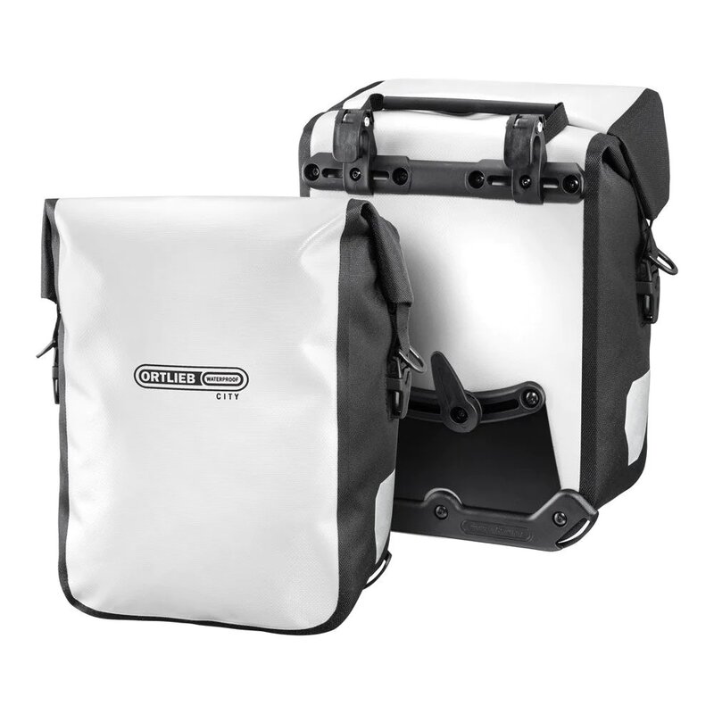 Ortlieb Sport-Roller City 25 Litre Pannier Bags White Bike and