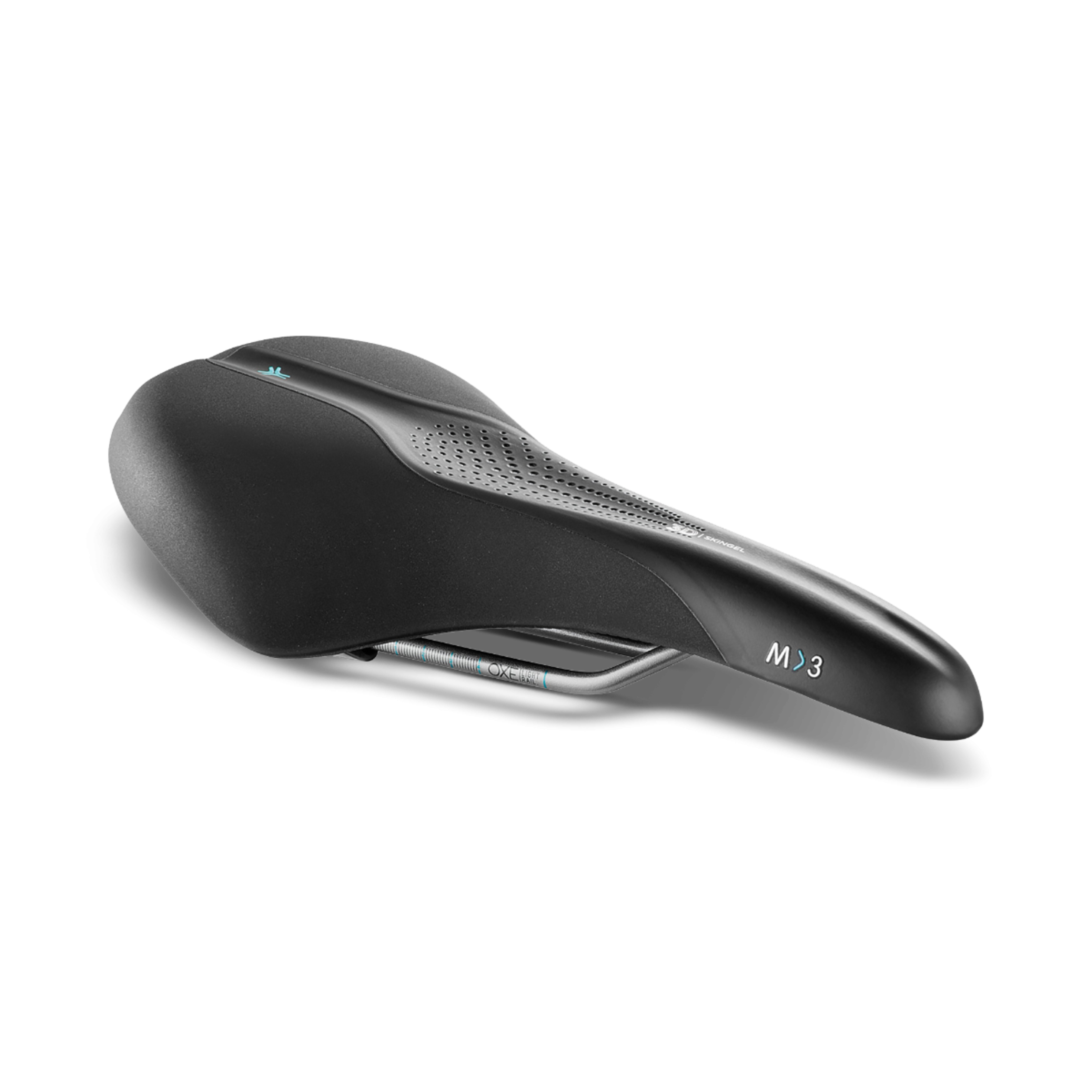 17''' = 43 cm, Noir: Selle anglaise pour costume grenoblois en cuir