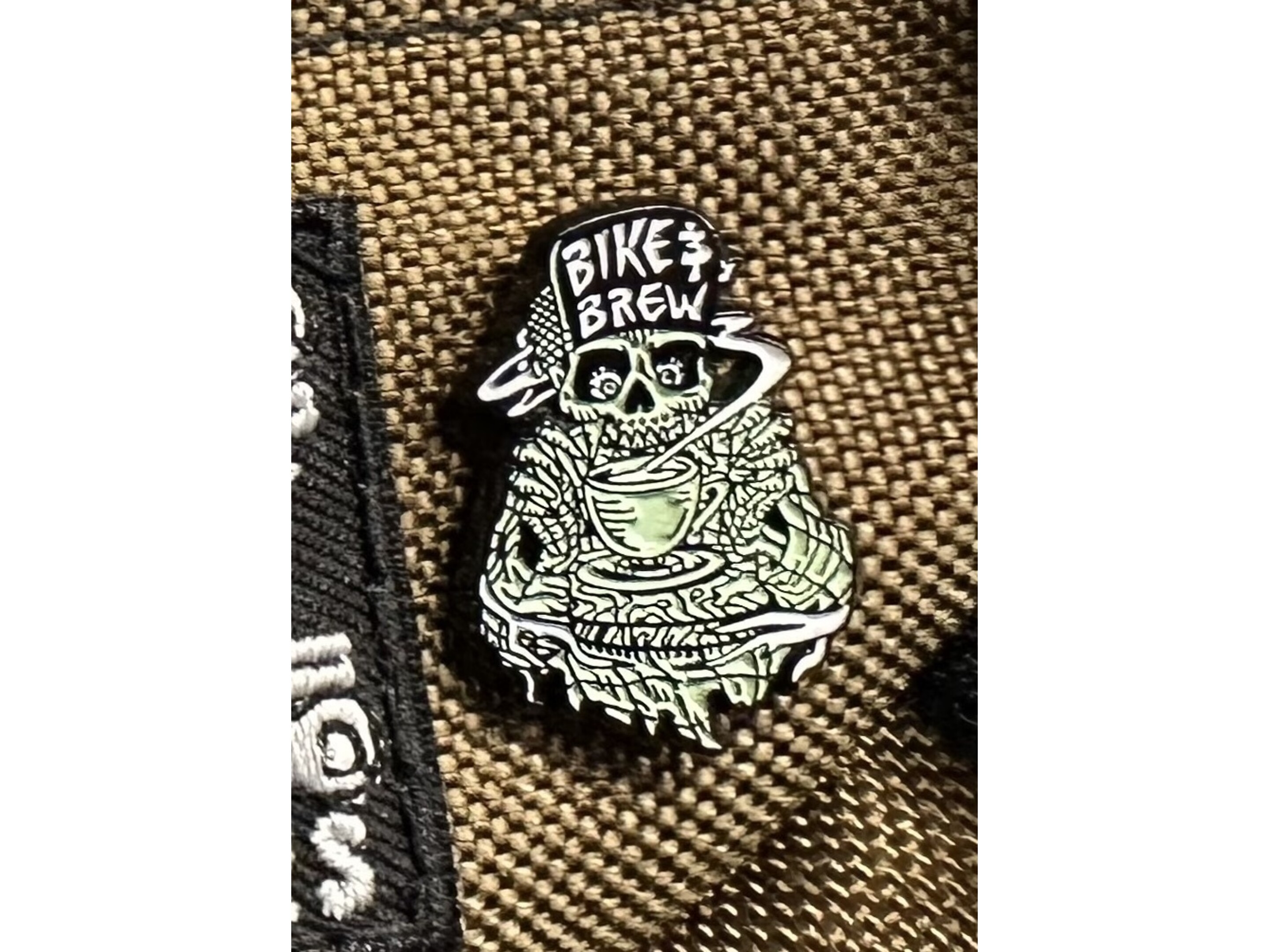Bike and Brew Skully Pin Bike and Brew
