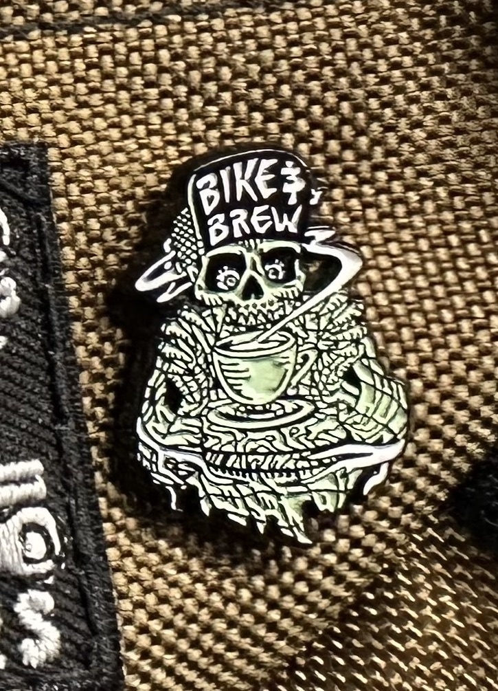 BIKE AND BREW Limited Edition Skully Pin