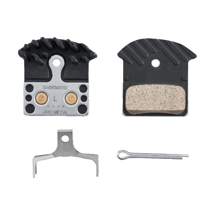 SHIMANO J04C Disc Brake Pads - Metal - With Fins J type