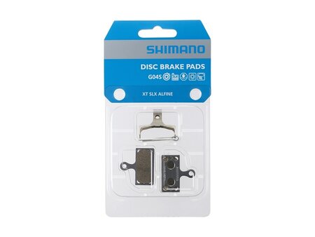 Shimano G04S Disc Brake Pads Without Fins - Metal