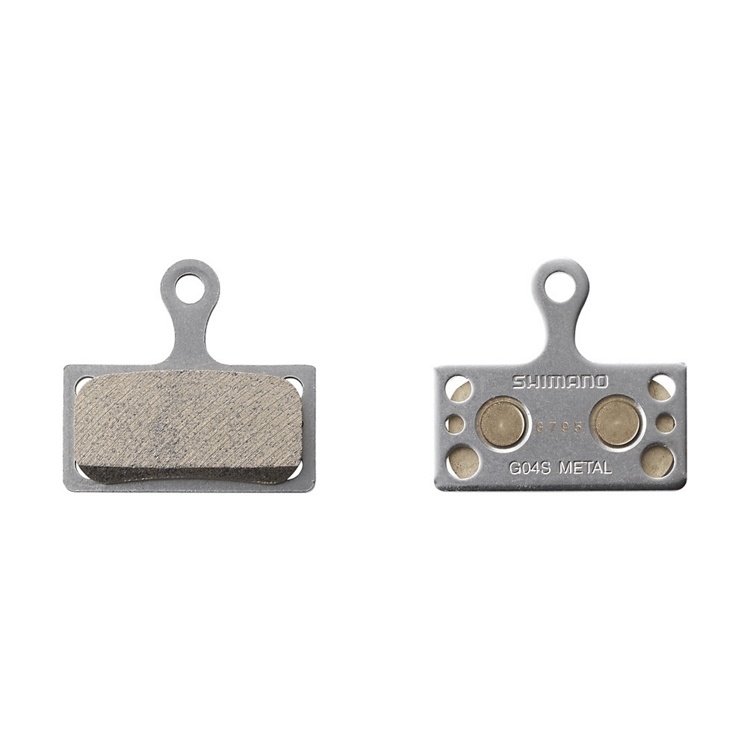 SHIMANO G04S Disc Brake Pads Without Fins - Metal