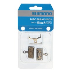 SHIMANO G04TI Disc Brake Pads Without Fins F type - Metal