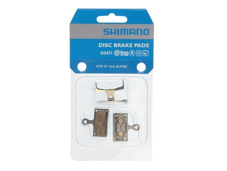 Shimano G04TI Disc Brake Pads Without Fins F type - Metal