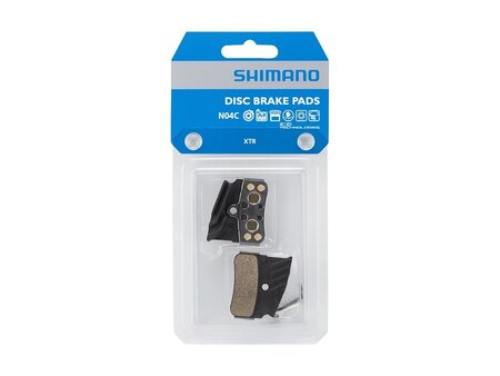 Shimano N04C Disc Brake Pads with Fin - Metal