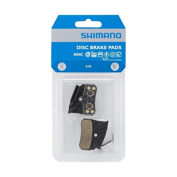 Shimano N04C Disc Brake Pads with Fin - Metal