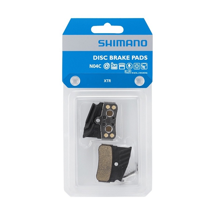 SHIMANO N04C Disc Brake Pads with Fin - Metal