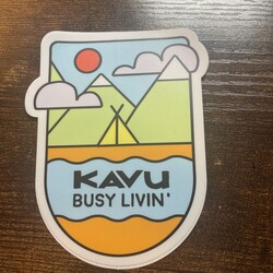 KAVU Busy Livin' Sticker