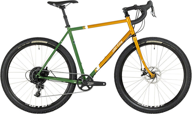 All-City Gorilla Monsoon APEX Tangerine Evergreen - Bike and